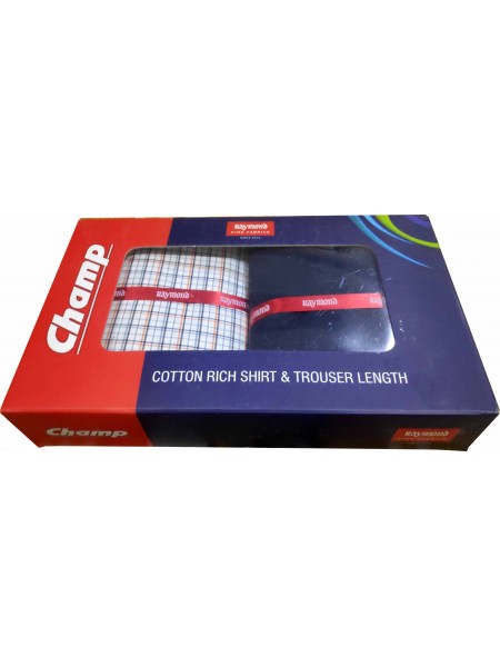 RAYMOND'S COTTON RICH SHIRT & TROUSER LENGTH COMBO GIFT PACK @ FVB-COP027 RAYMOND'S COTTON RICH SHIRT & TROUSER LENGTH COMBO GIFT PACK @ FVB-COP027