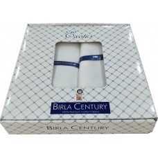 BIRLA CENTURY 100% COTTON WHITE PANT + SHIRT COMBO @ FVB-COP7