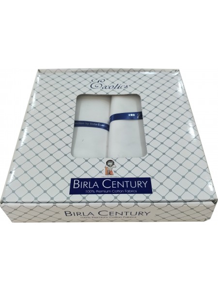 BIRLA CENTURY 100% COTTON WHITE PANT + SHIRT COMBO @ FVB-COP7 BIRLA CENTURY 100% COTTON WHITE PANT + SHIRT COMBO @ FVB-COP7
