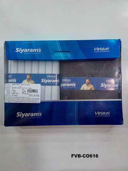 Siyaram Gift Pack Combo (Unstiched Pant + Shirt) @ FVB-CO616 Siyaram Gift Pack Combo (Unstiched Pant + Shirt) @ FVB-CO616