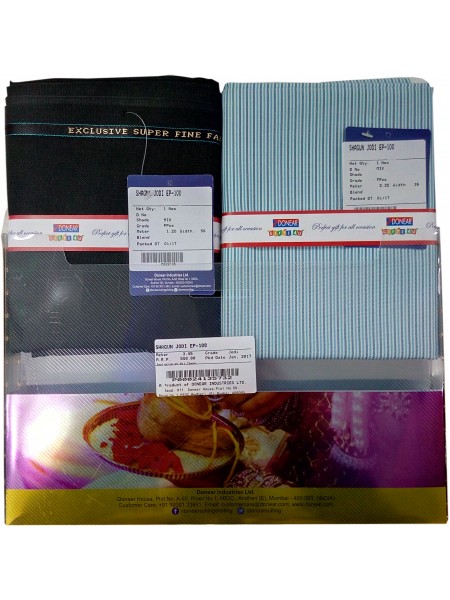 Donear Unstiched Pant + Shirt Gift Pack Combo @ FVB-CO621 Donear Unstiched Pant + Shirt Gift Pack Combo @ FVB-CO621