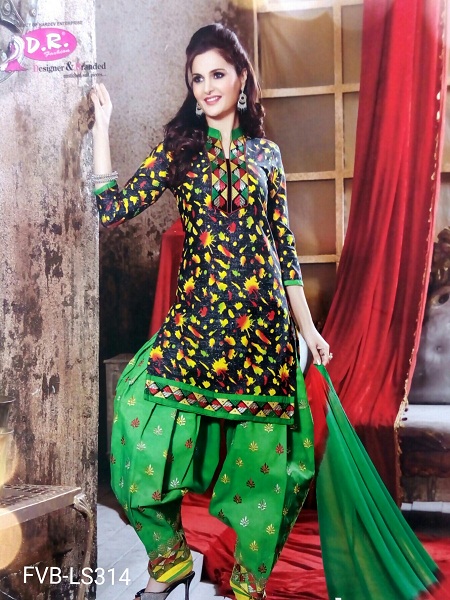 Designer Patiyala Work Unstitched Ladies Suit @ FVB-LS314 Designer Patiyala Work Unstitched Ladies Suit @ FVB-LS314