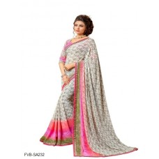 Designer Catalog Printed Bordered Saree @ FVB-SA232