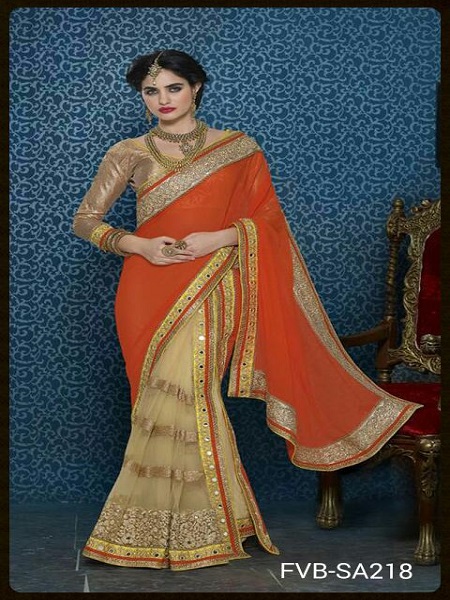 Designer Catalog Party Wear Two Piece Saree @ FVB-SA218 Designer Catalog Party Wear Two Piece Saree @ FVB-SA218
